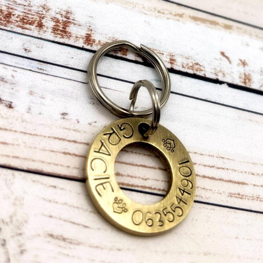 Dog ID Tag, Dog Washer, Personalized Medallion