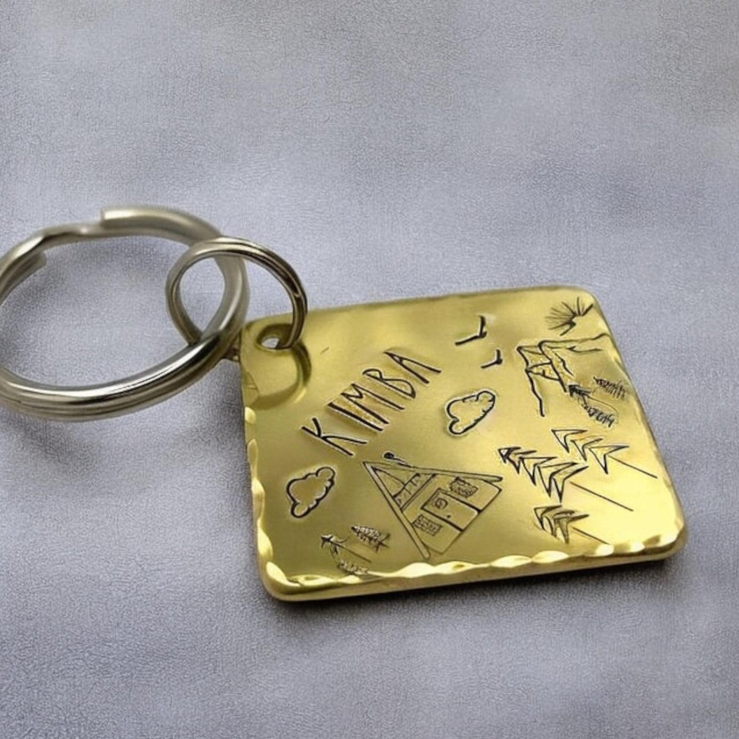 Dog Tag, Personalized Dog ID Tag, Gold Dog Tag