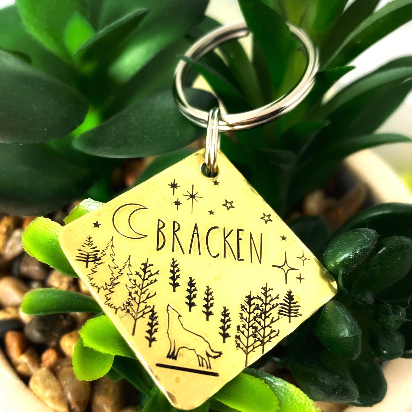Dog Tag, Personalized Dog ID Tag, Gold Dog Tag