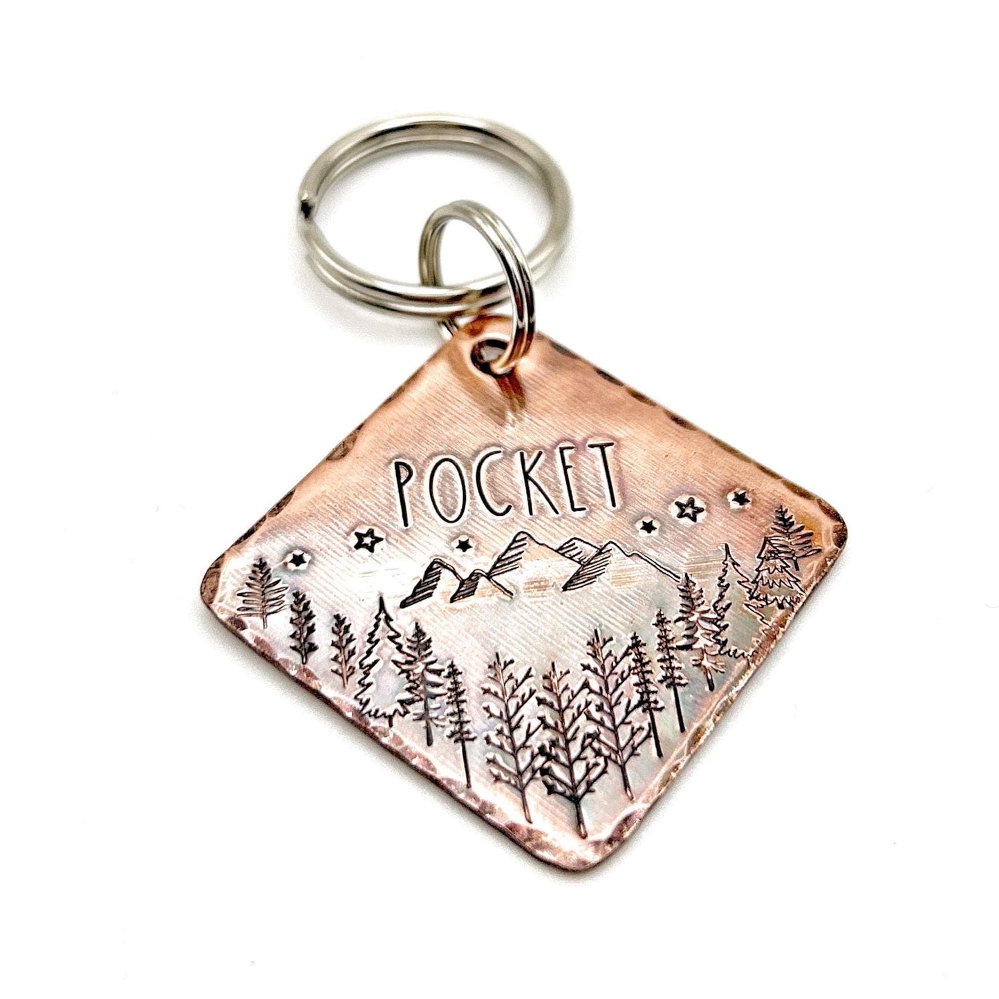 Copper Dog Tag, Customizable Dog Tag, Handmade, Personalized Dog Tag