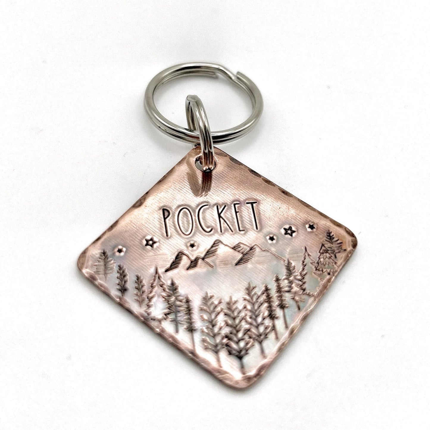 Copper Dog Tag, Customizable Dog Tag, Handmade, Personalized Dog Tag