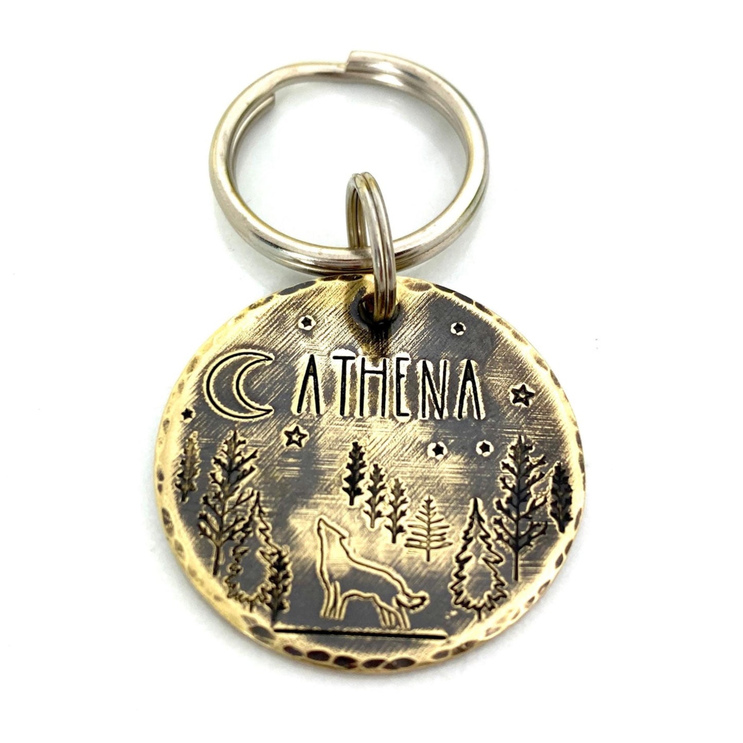 Personalized Dog Tag, Customizable Dog Tag, Brass Medallion