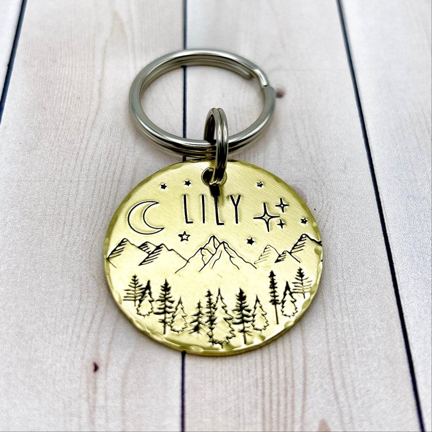 Dog Tag, Customizable Dog Tag, Gold Dog Tag