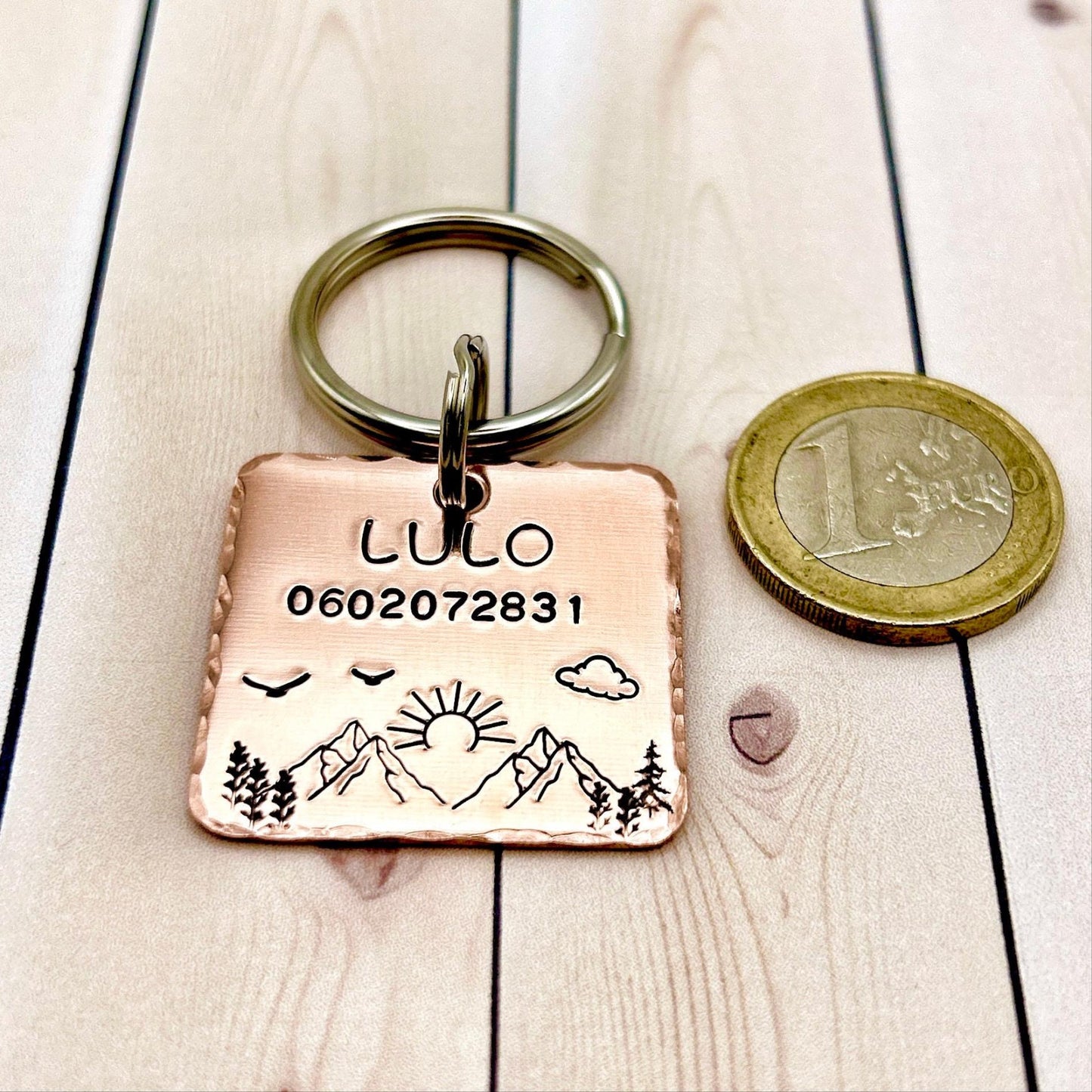 Personalized Dog Tag, Customizable Dog Tag, Copper Medallion