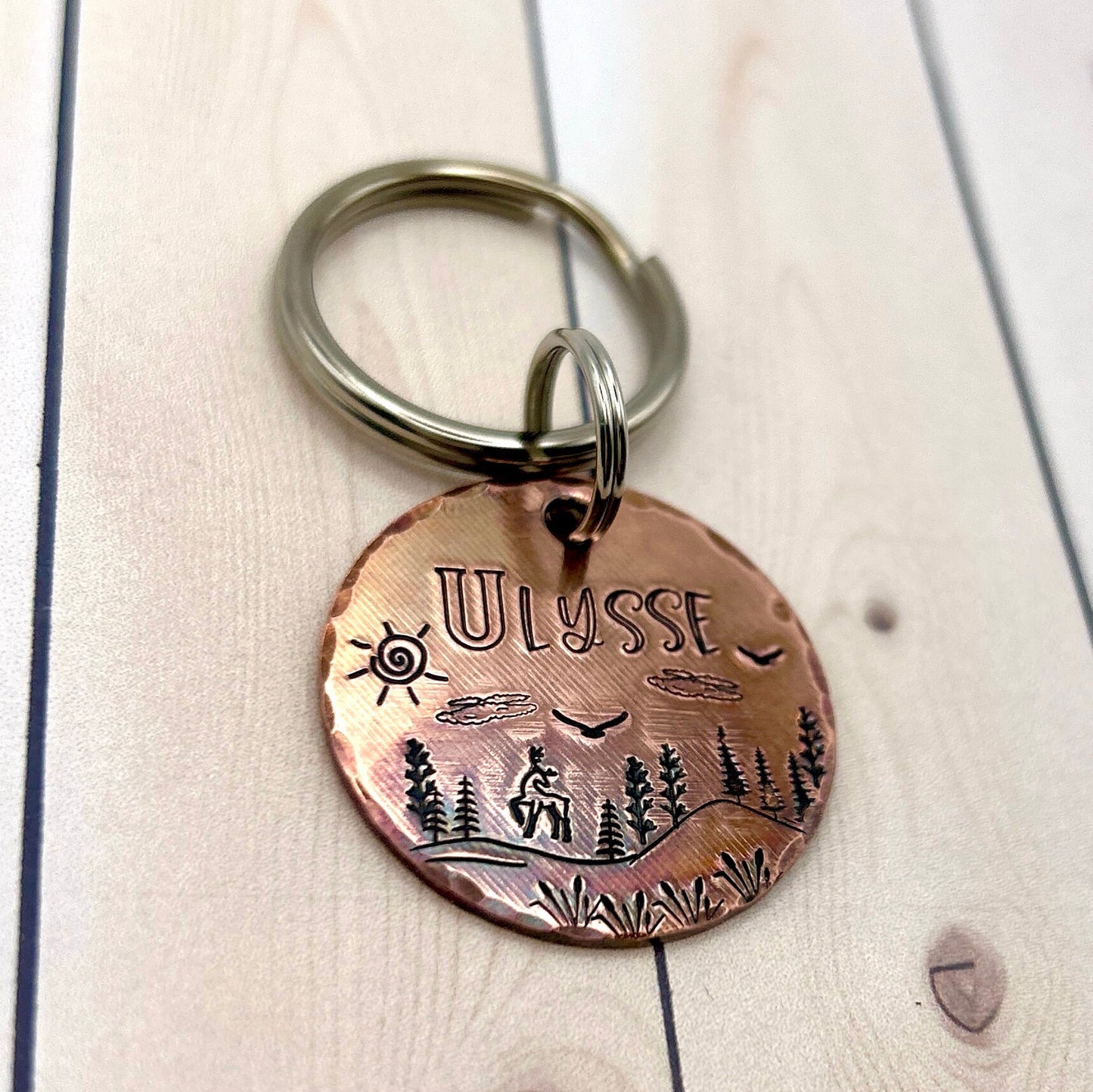 Copper Dog Tag, Custom Dog Tag, Personalized Dog Tag