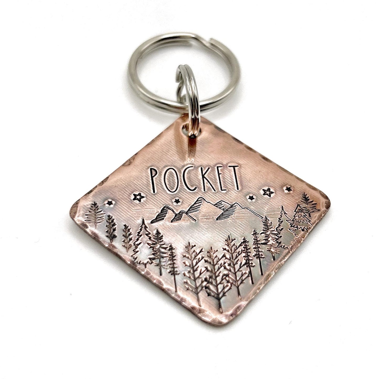 Copper Dog Tag, Customizable Dog Tag, Handmade, Personalized Dog Tag