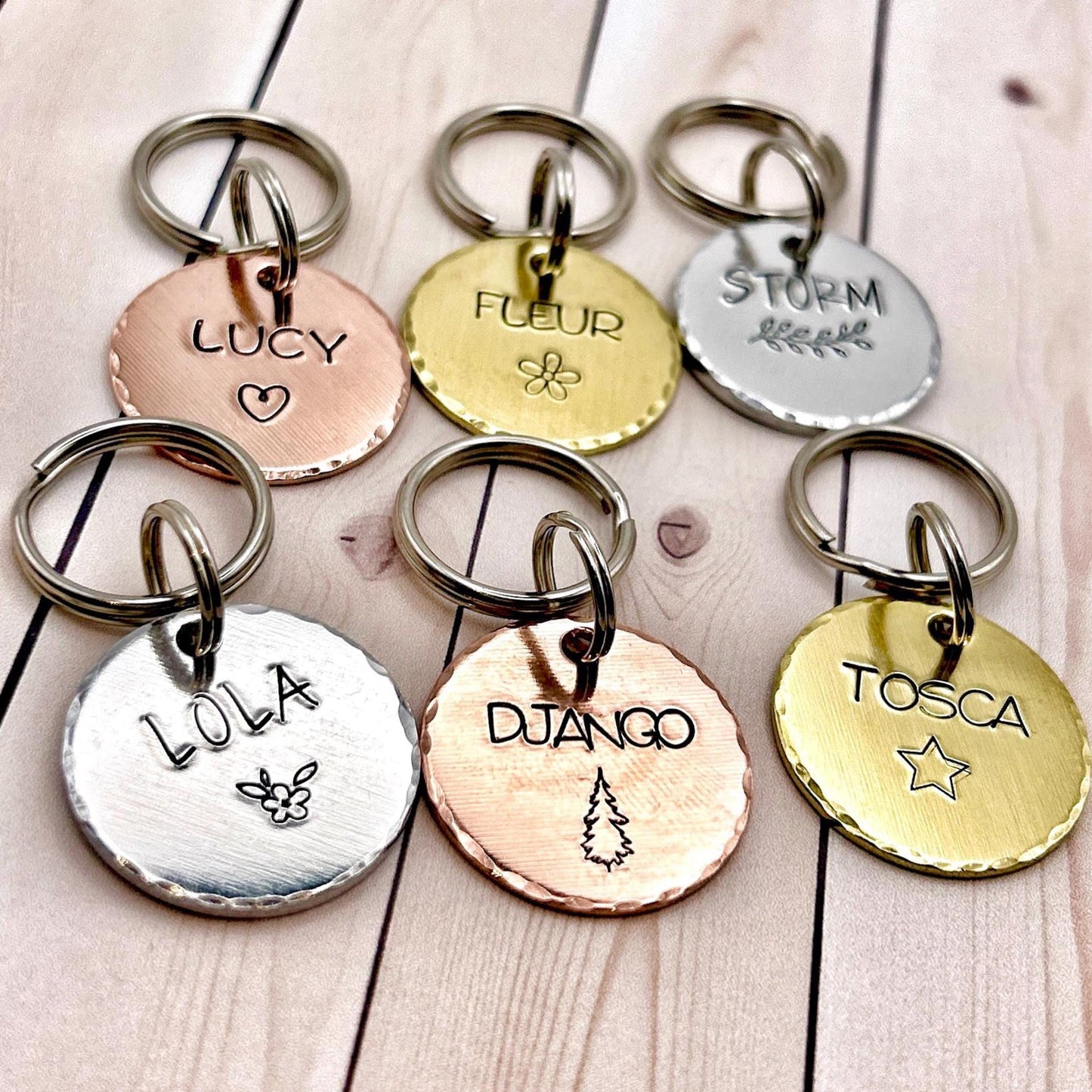 Dog ID Tag, Customizable ID Tag, Copper Dog Tag