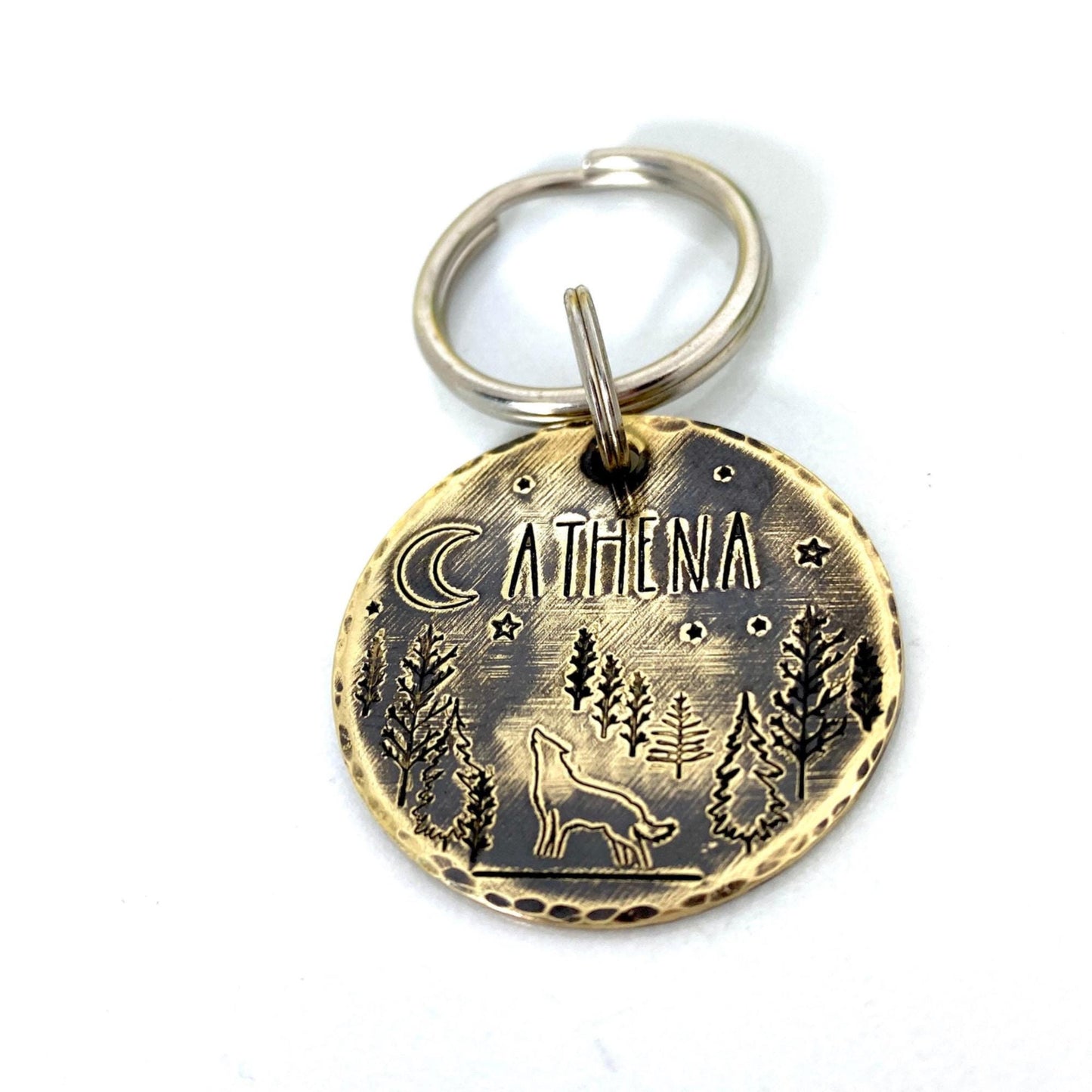 Personalized Dog Tag, Customizable Dog Tag, Brass Medallion