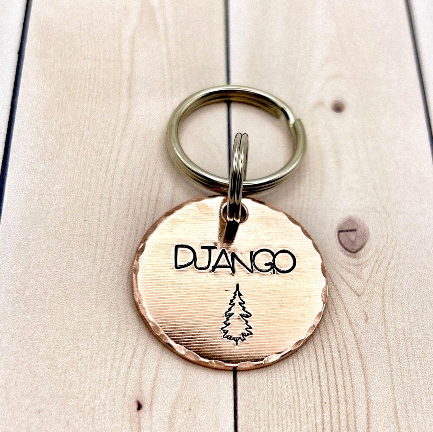 Dog ID Tag, Customizable ID Tag, Copper Dog Tag