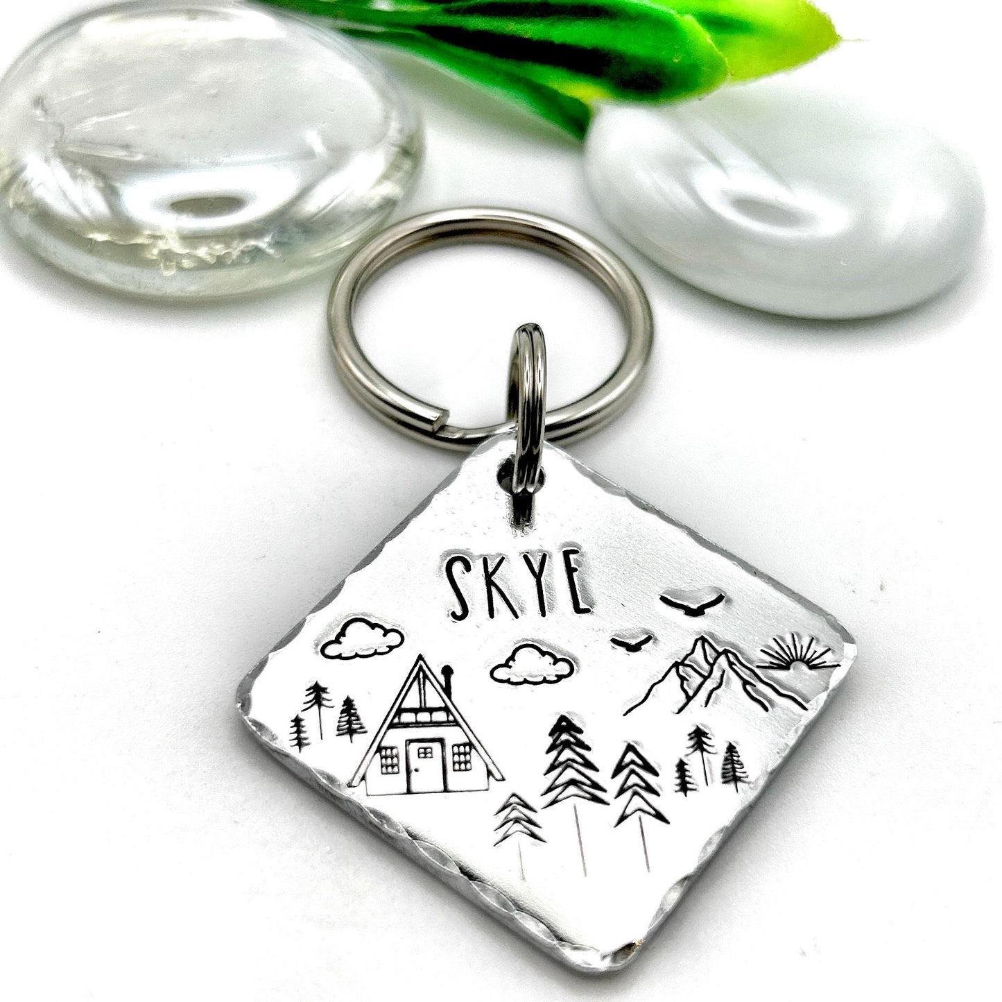 Dog Tag, Personalized Dog ID Tag, Gold Dog Tag