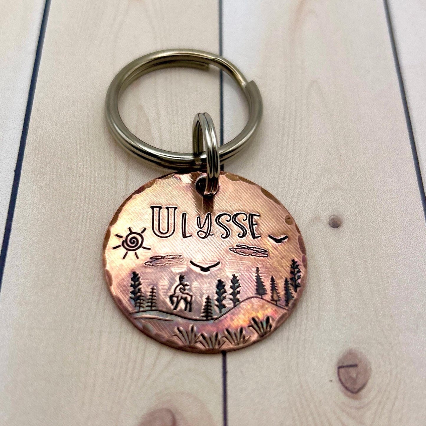 Copper Dog Tag, Custom Dog Tag, Personalized Dog Tag