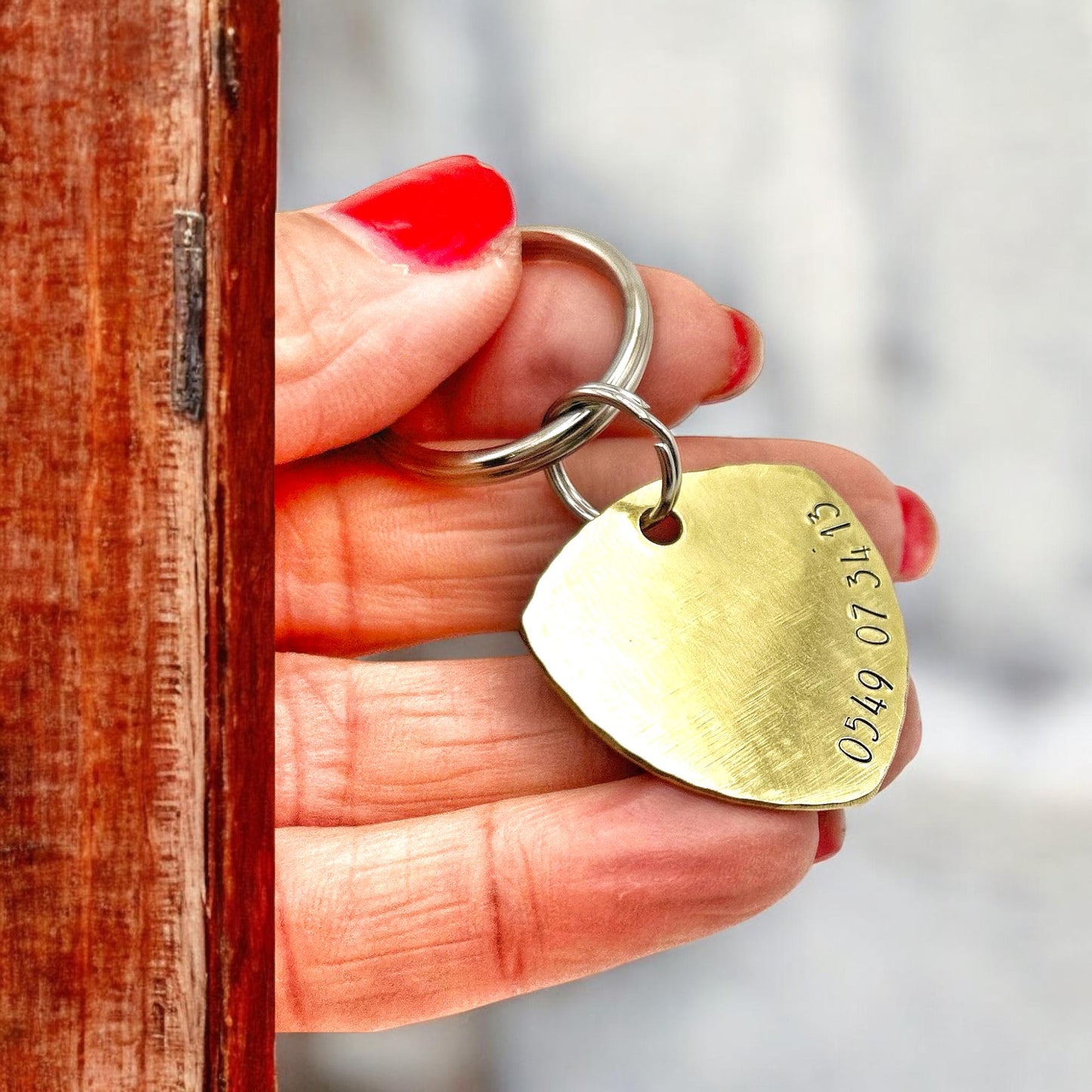 Personalized Dog Tag, Copper Dog Tag, Identification Tag, Handmade in France