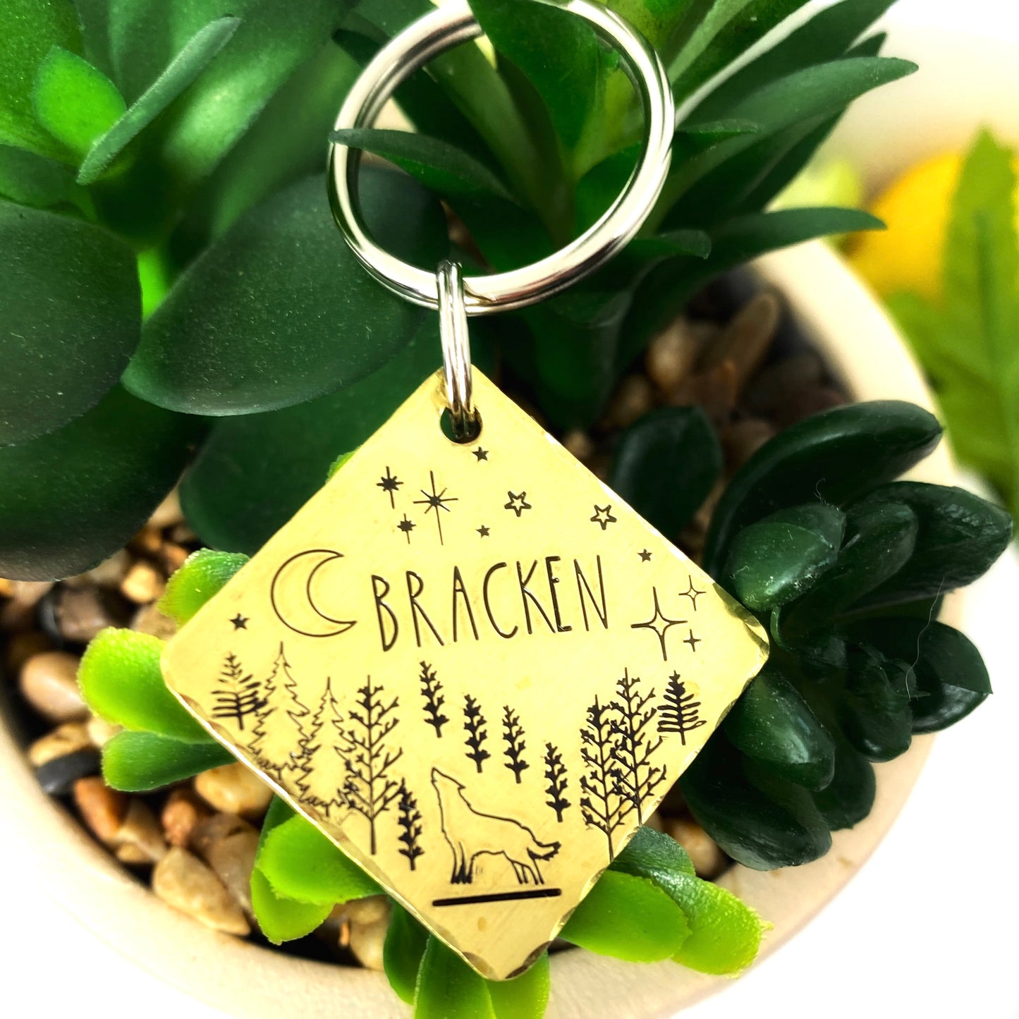 Dog Tag, Personalized Dog ID Tag, Gold Dog Tag