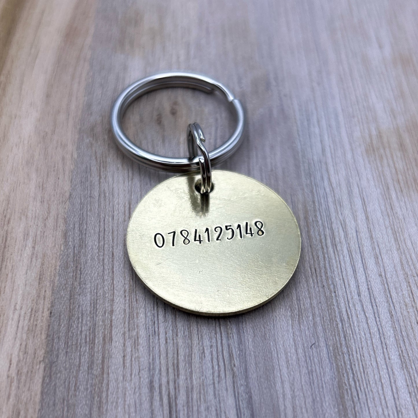 Médaille pour Chien en Laiton, Personnalisable, Coeur et Fleurs