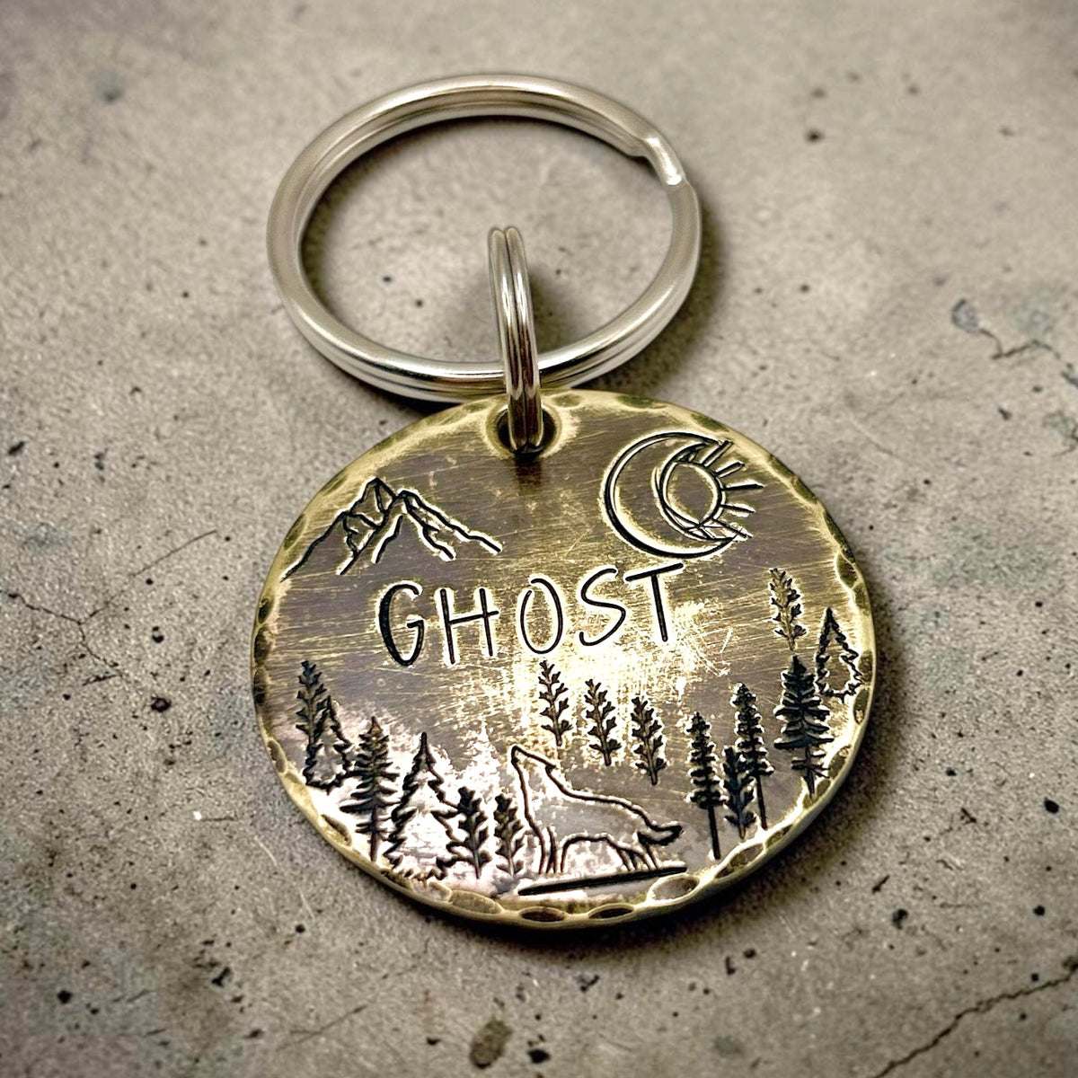 Personalized Dog Tag, Customizable Dog Tag, Brass Medallion
