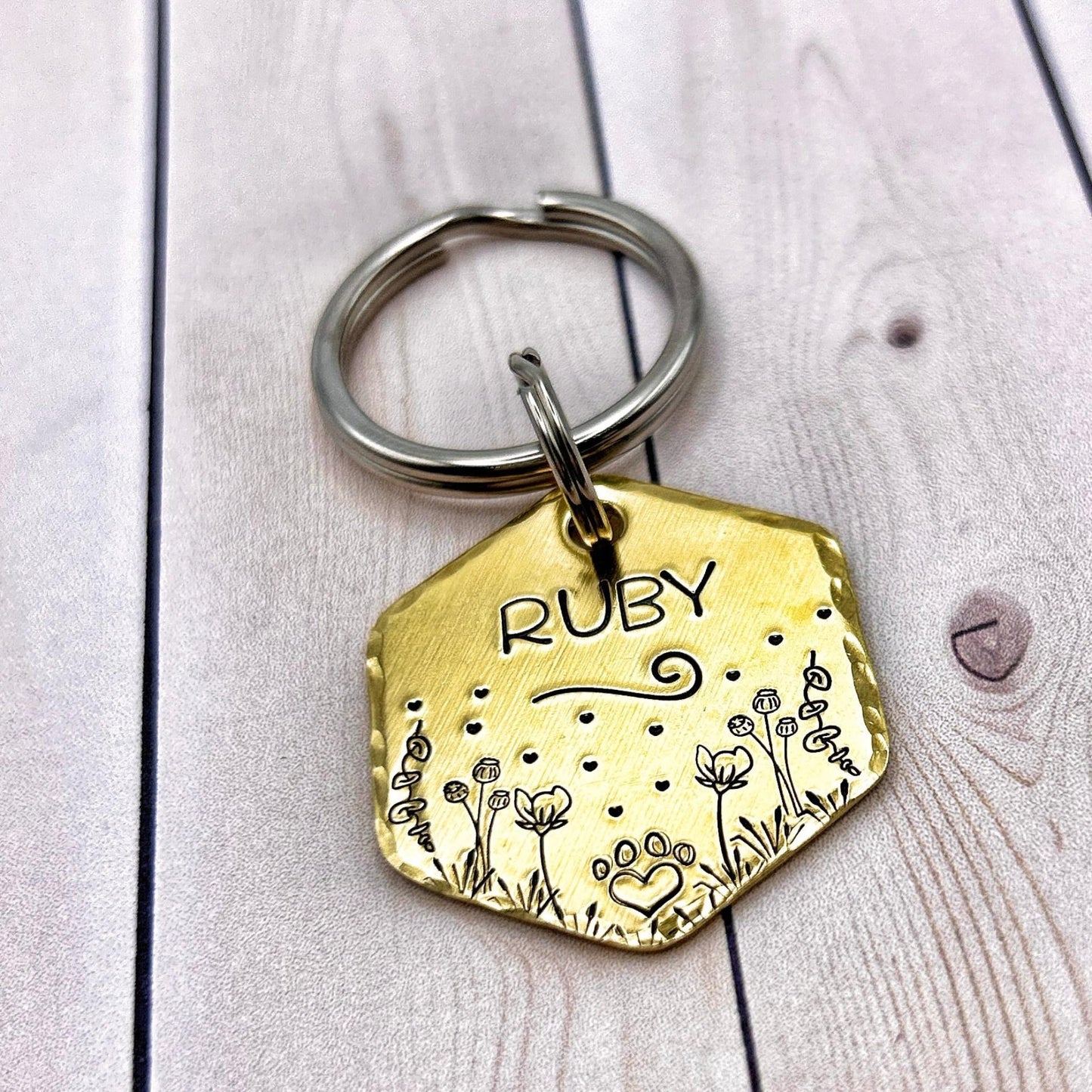 Dog Tag, Personalized Dog ID Tag, Gold Dog Tag