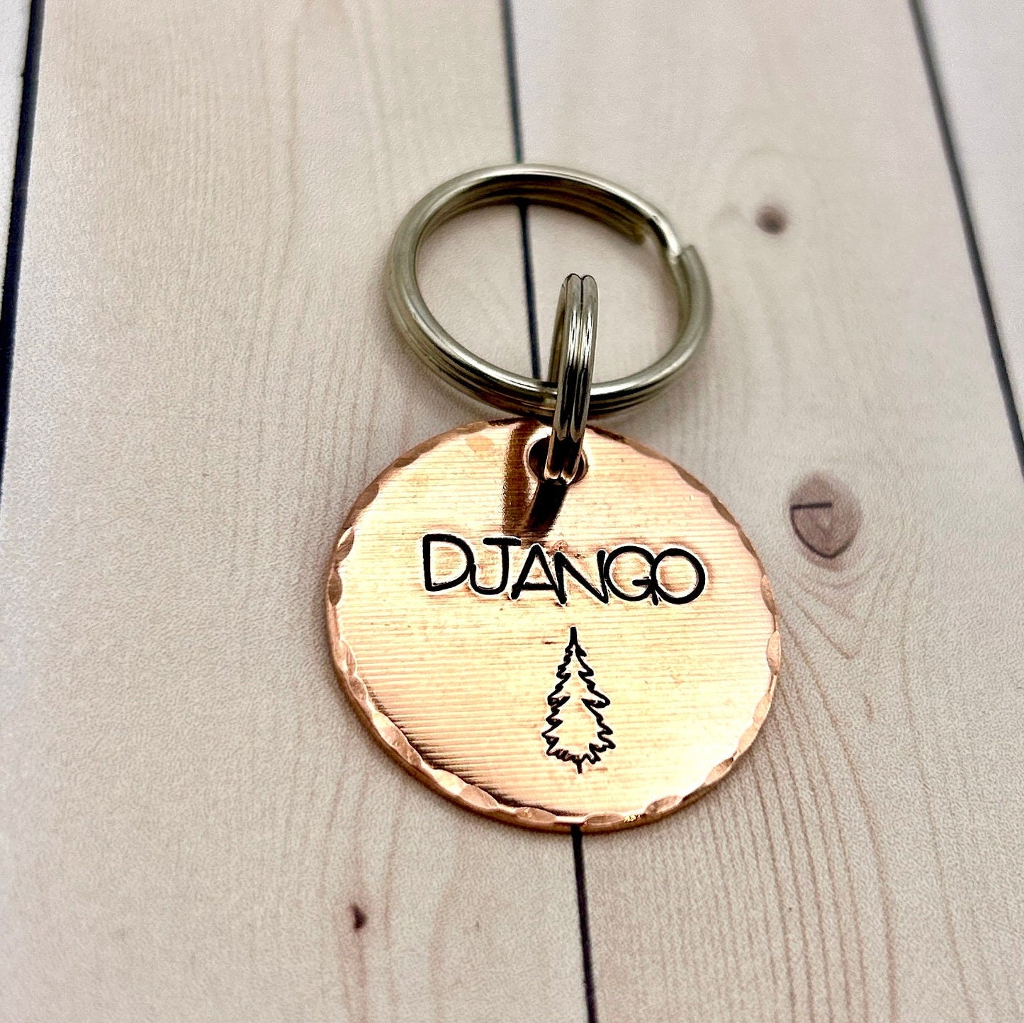 Dog ID Tag, Customizable ID Tag, Copper Dog Tag