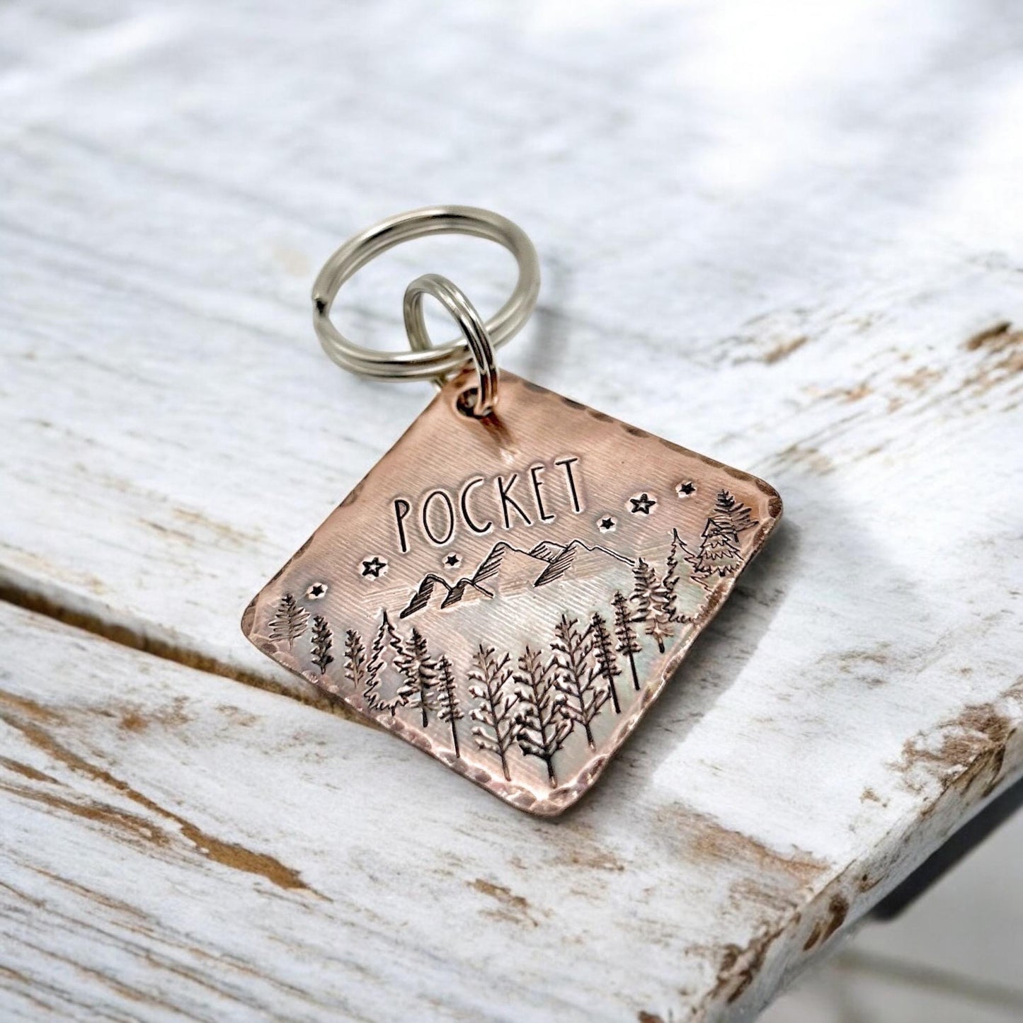 Copper Dog Tag, Customizable Dog Tag, Handmade, Personalized Dog Tag