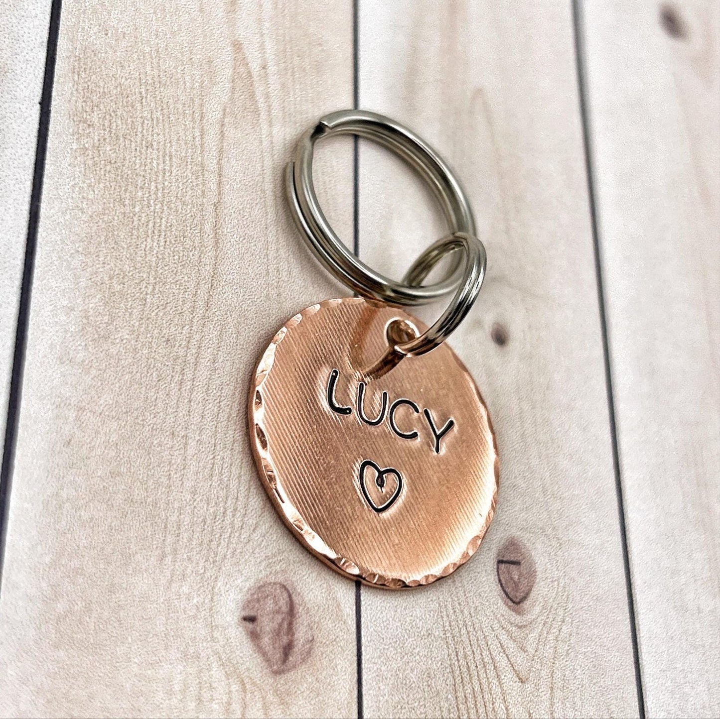 Dog ID Tag, Customizable ID Tag, Copper Dog Tag