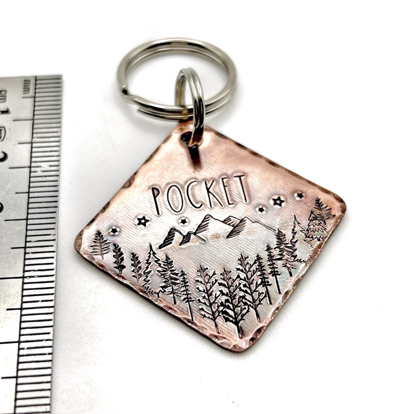 Médaille en Cuivre pour Chien, Médaillon Personnalisable, Fait Main, Etiquette Personnalisée pour Chien