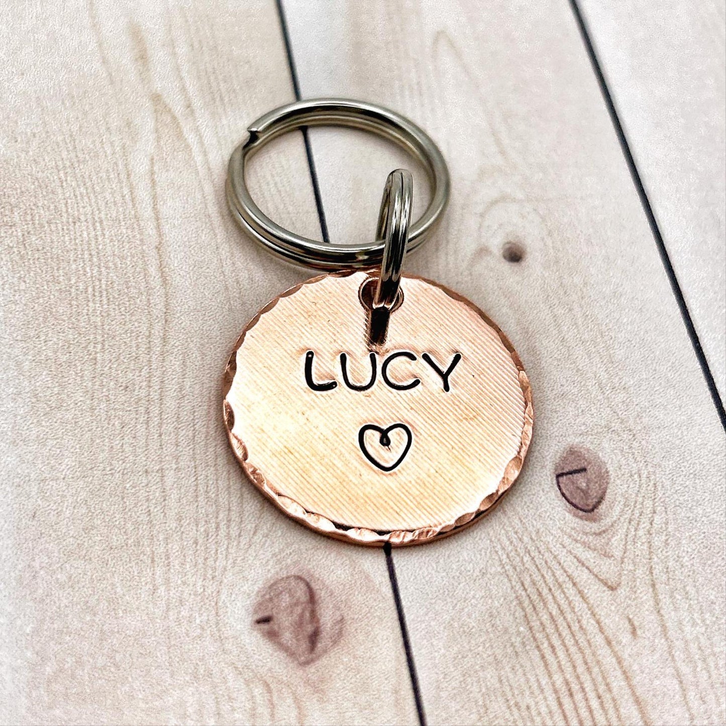 Dog ID Tag, Customizable ID Tag, Copper Dog Tag