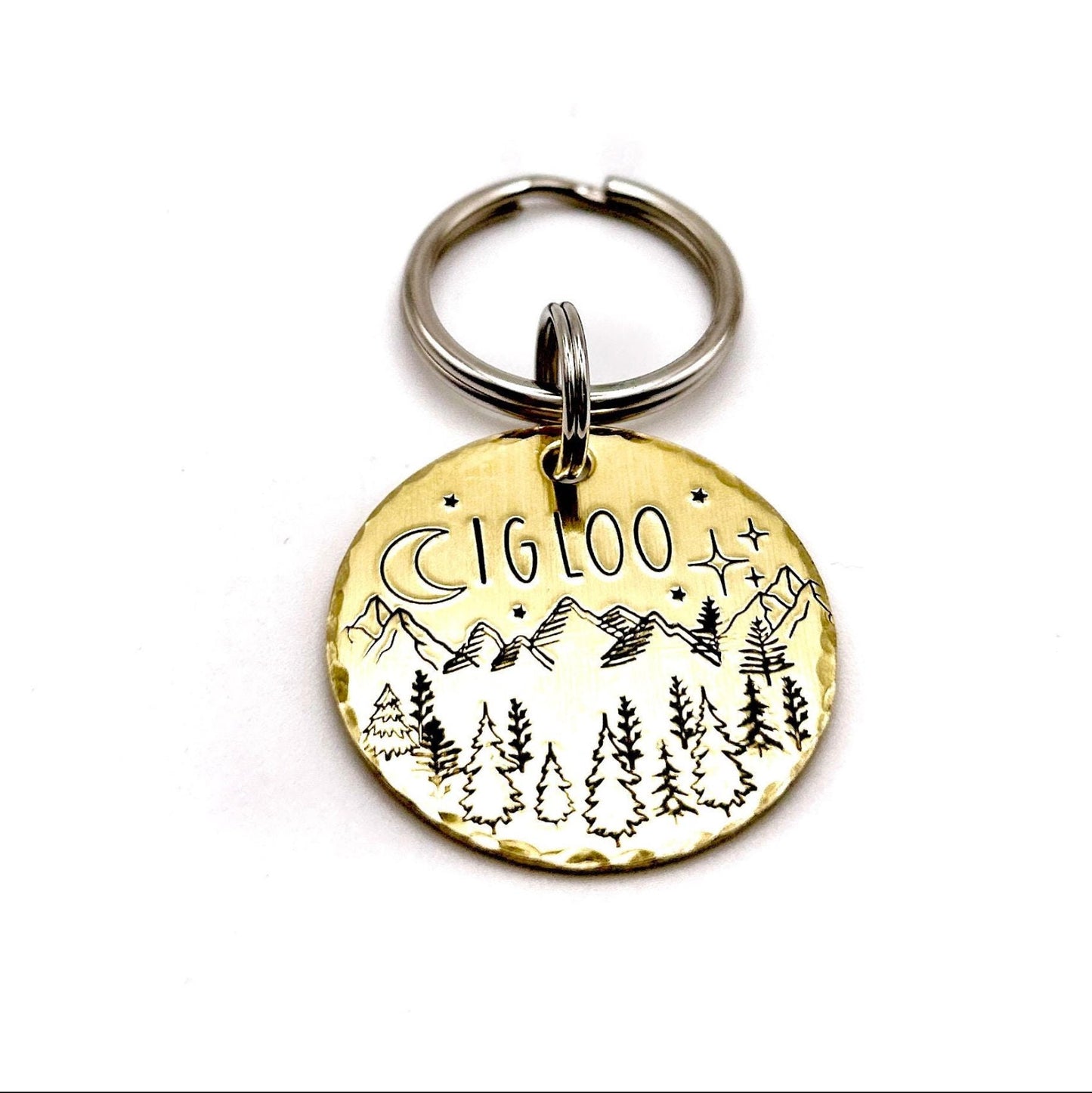 Dog Tag, Customizable Dog Tag, Gold Dog Tag