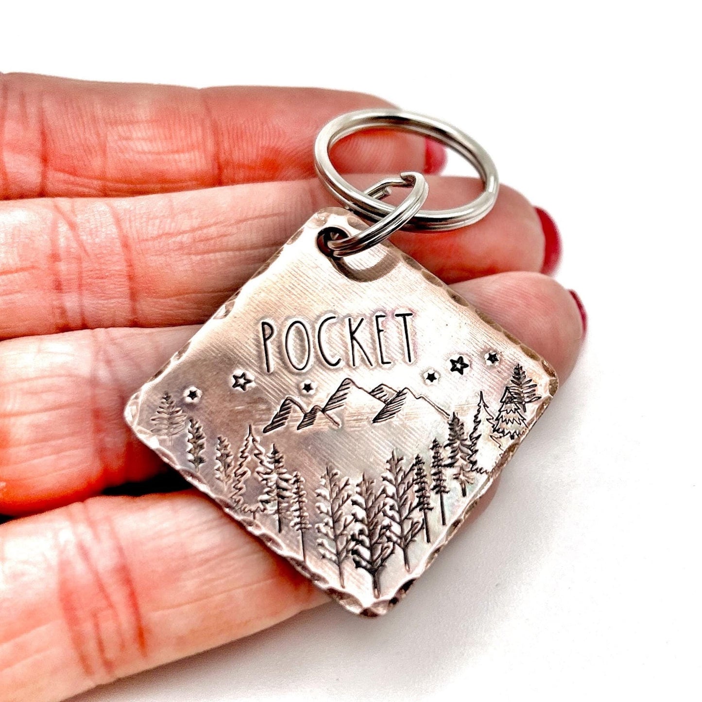 Copper Dog Tag, Customizable Dog Tag, Handmade, Personalized Dog Tag