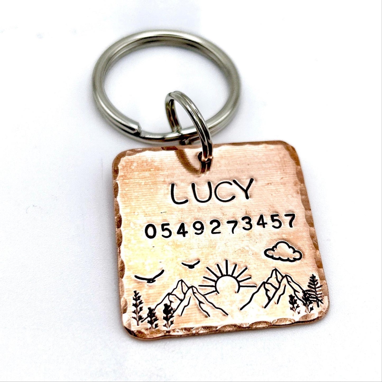 Personalized Dog Tag, Customizable Dog Tag, Copper Medallion
