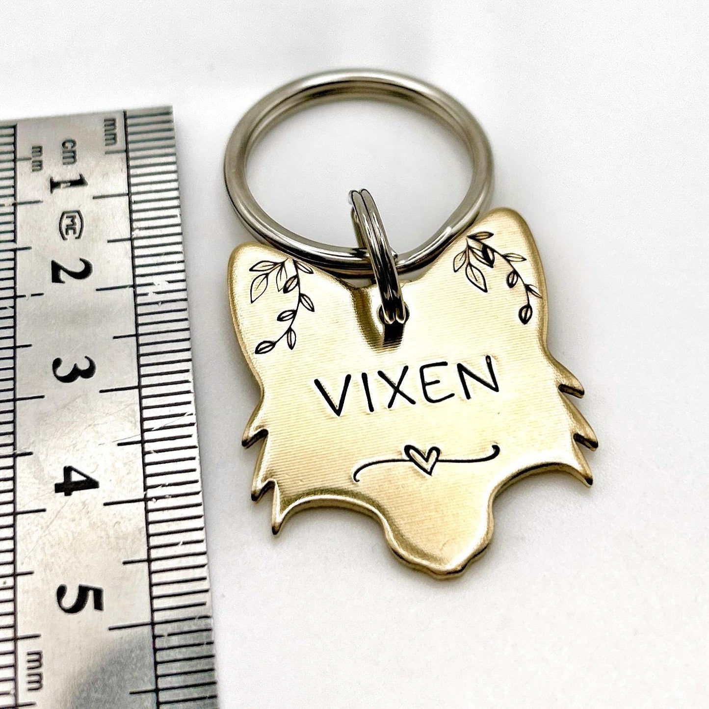 Pet ID Tag, Fox Head, Animal Tags