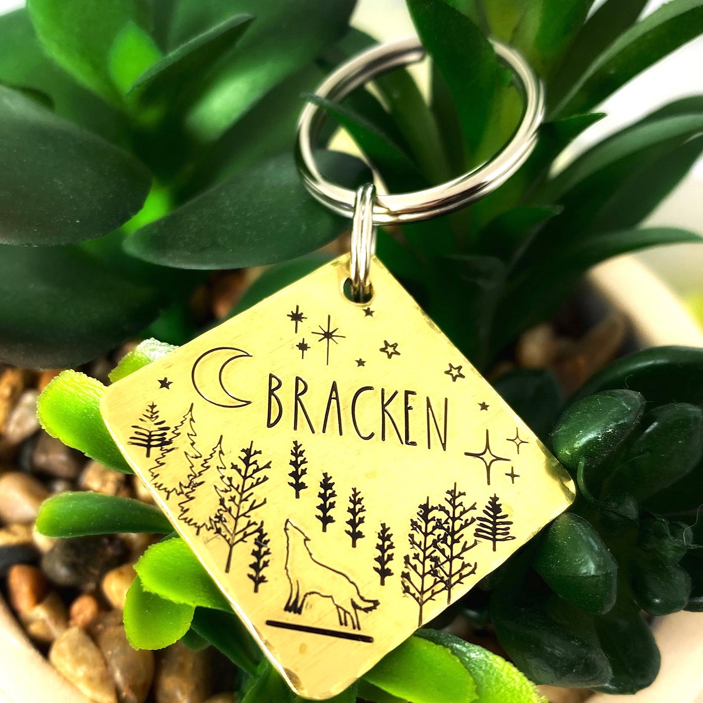 Dog Tag, Personalized Dog ID Tag, Gold Dog Tag