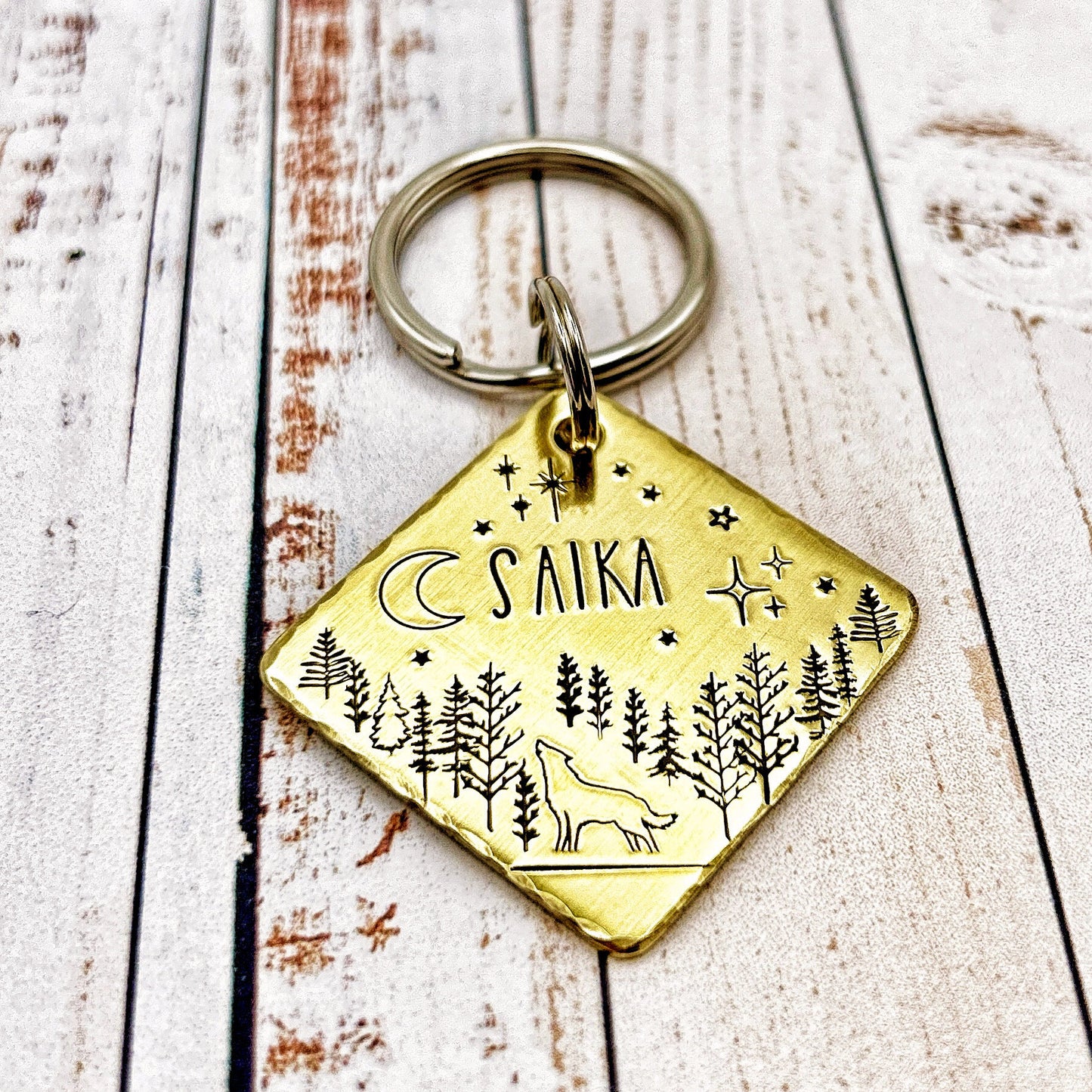 Dog Tag, Personalized Dog ID Tag, Gold Dog Tag