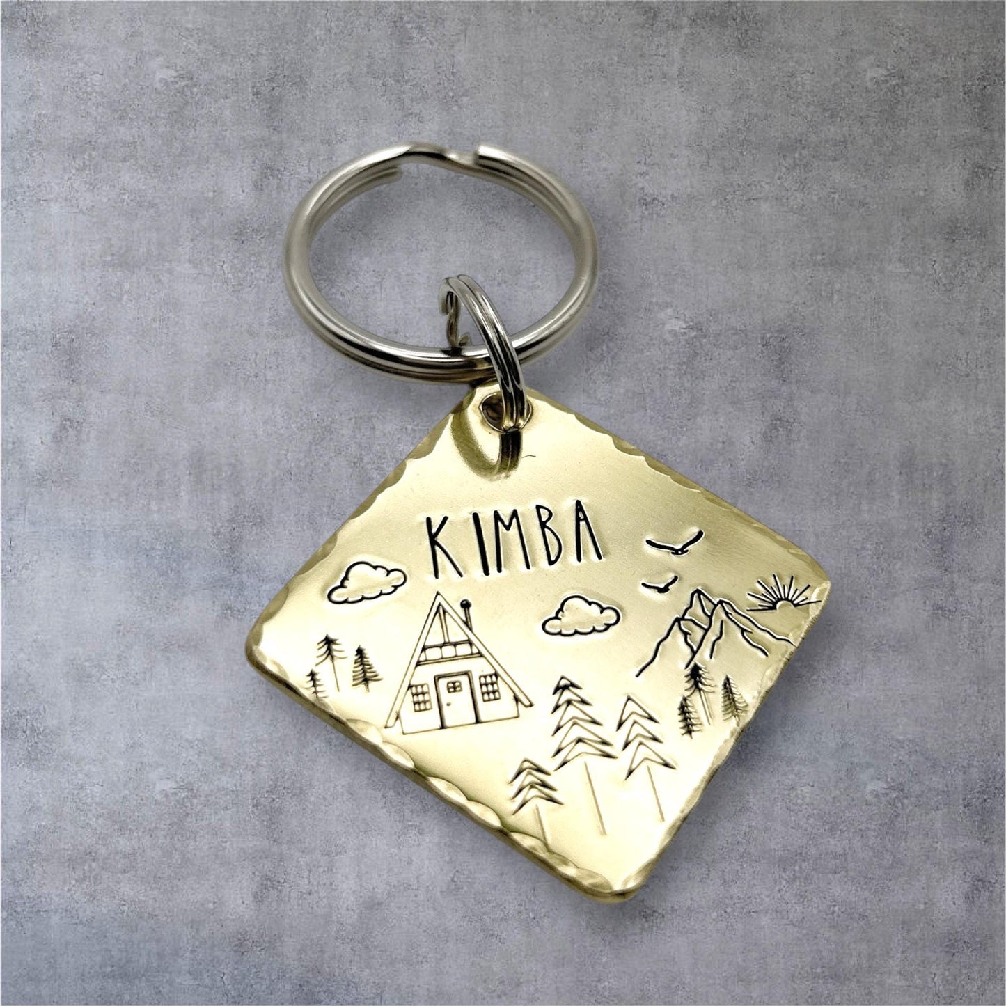 Dog Tag, Personalized Dog ID Tag, Gold Dog Tag