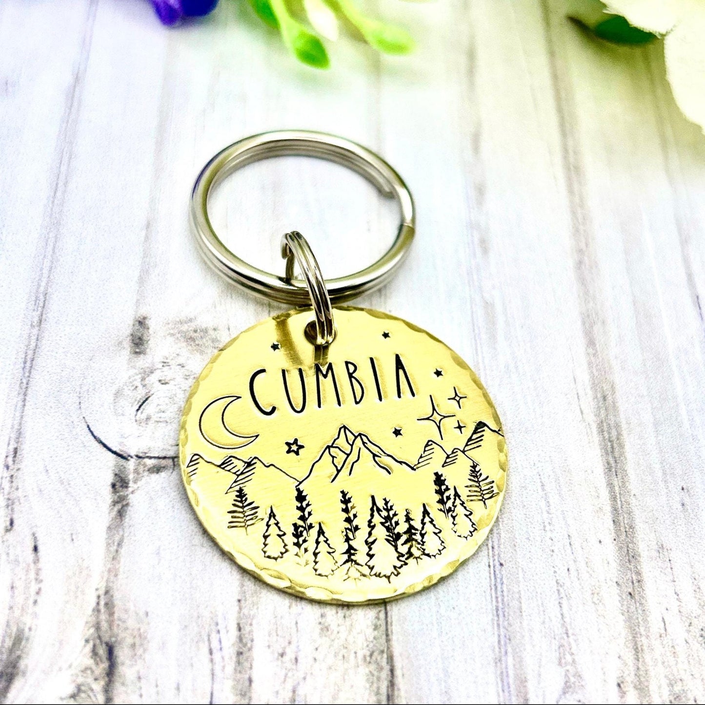 Dog Tag, Customizable Dog Tag, Gold Dog Tag