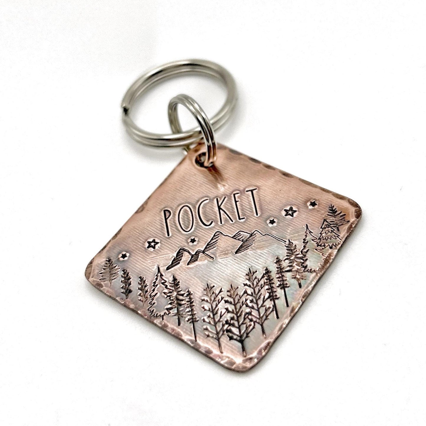 Copper Dog Tag, Customizable Dog Tag, Handmade, Personalized Dog Tag