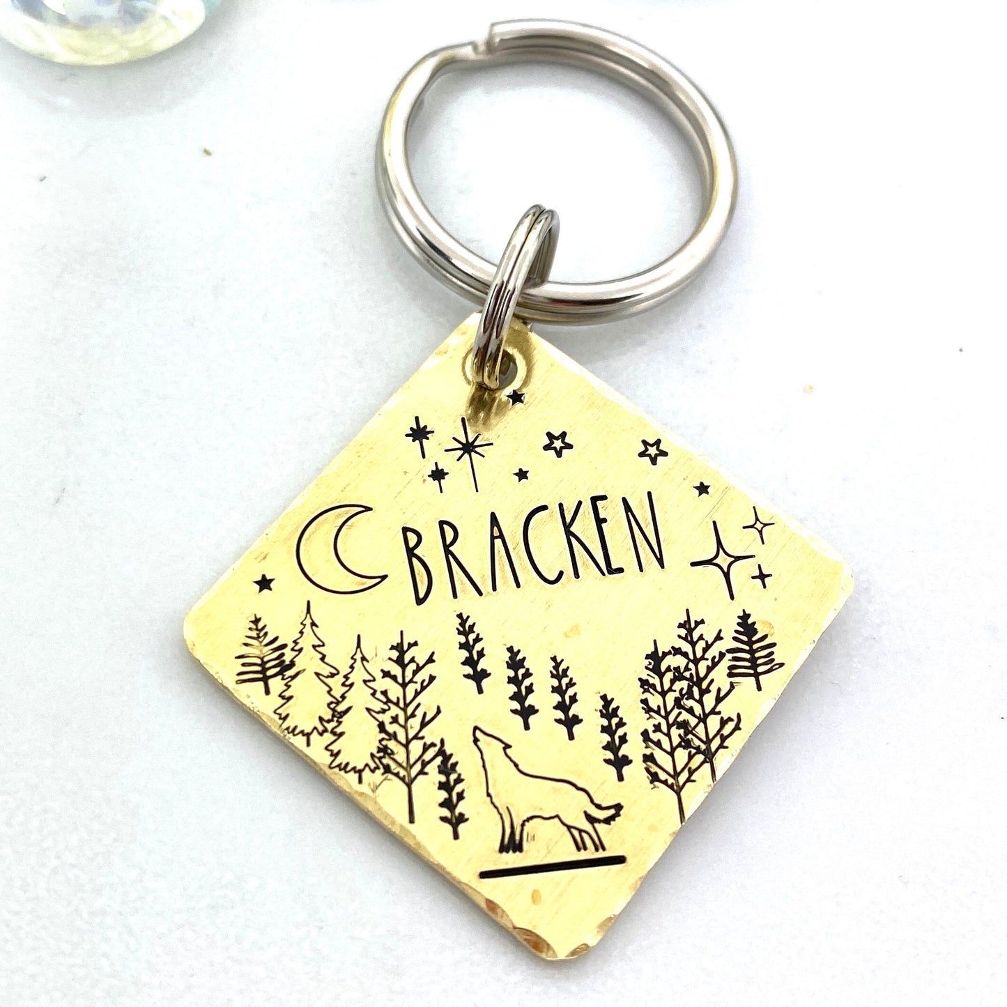 Dog Tag, Personalized Dog ID Tag, Gold Dog Tag