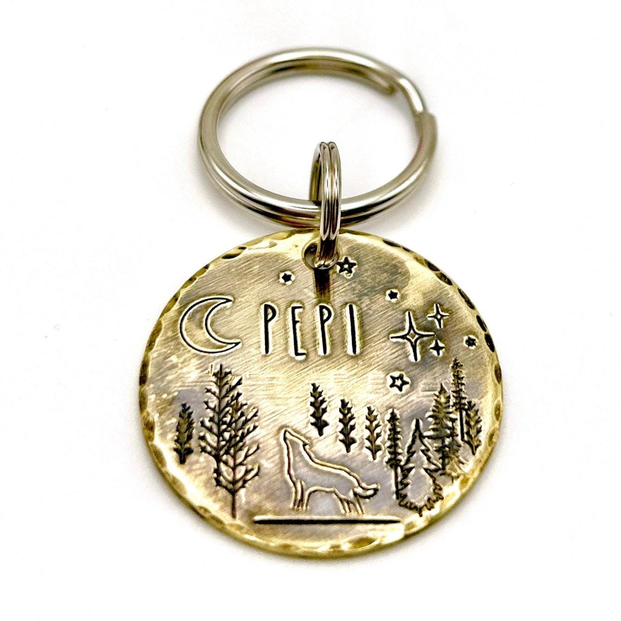 Personalized Dog Tag, Customizable Dog Tag, Brass Medallion