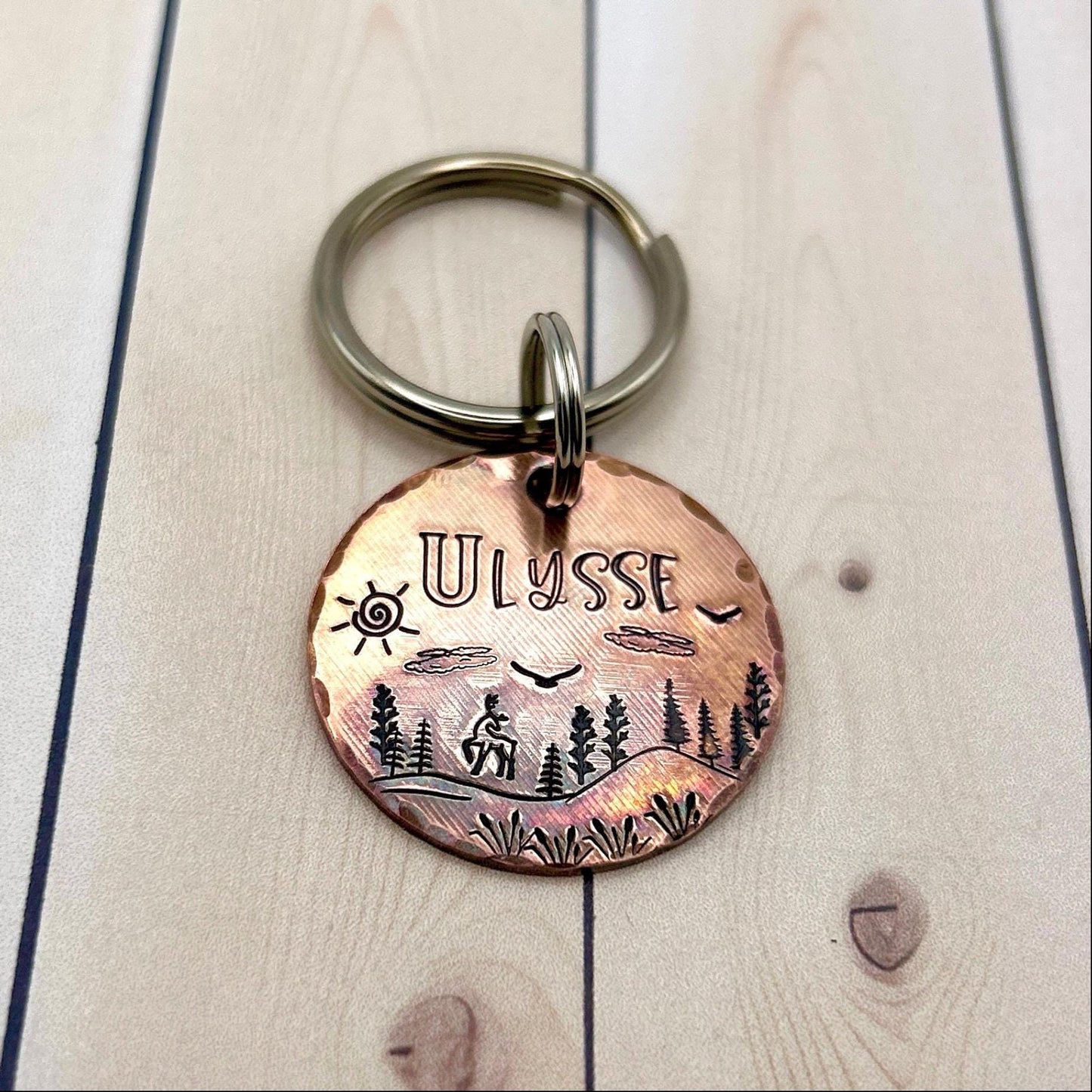 Copper Dog Tag, Custom Dog Tag, Personalized Dog Tag