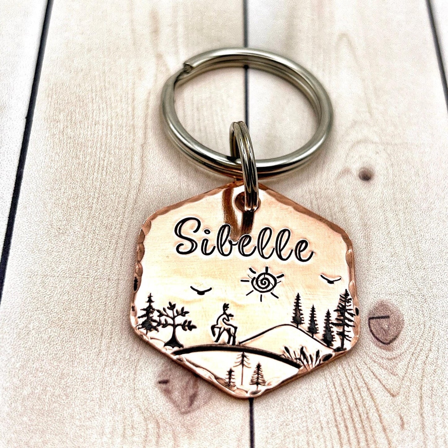 Dog Tag, Customizable Dog ID Tag, Copper Dog Tag