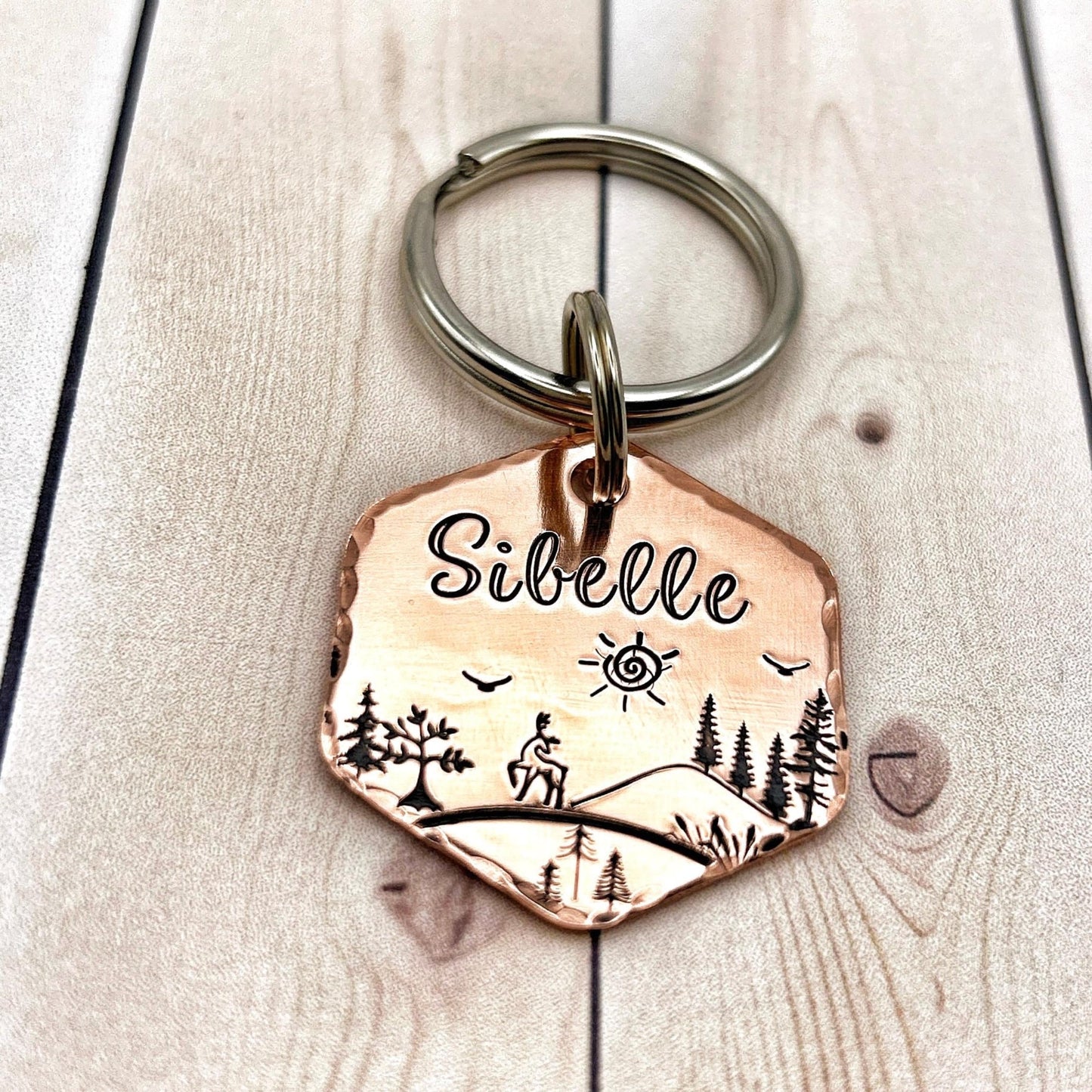 Dog Tag, Customizable Dog ID Tag, Copper Dog Tag