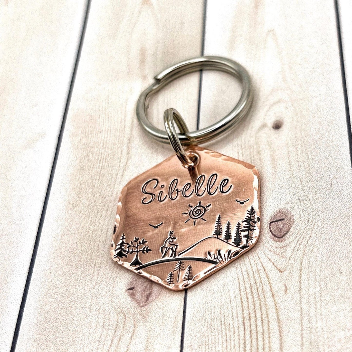 Dog Tag, Customizable Dog ID Tag, Copper Dog Tag