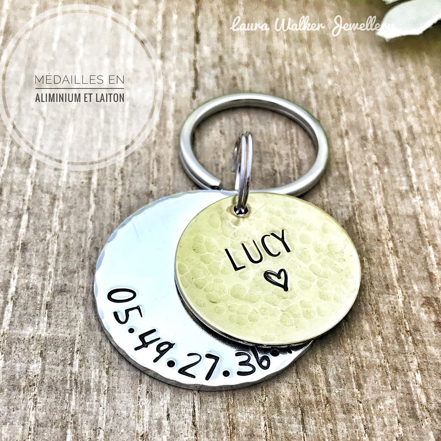 Médaille pour Chien Personnalisée, Médaille Gravée, Médaille d'Identité Chien