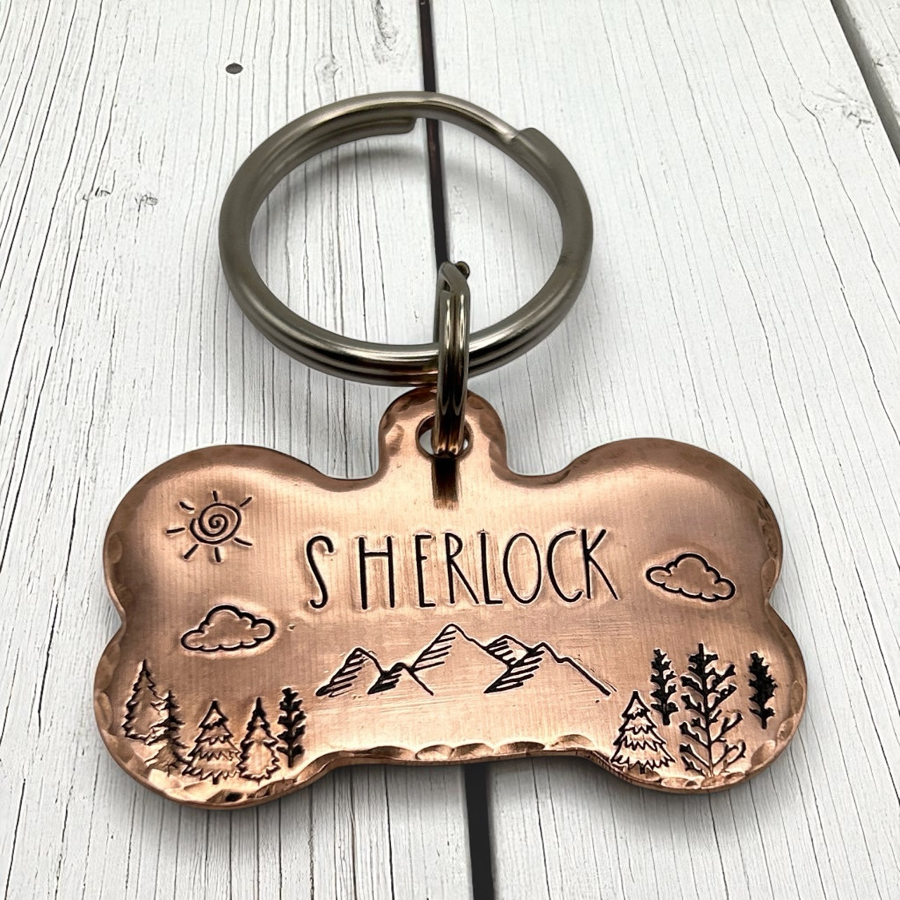 Médaille de Chien Personnalisée, Médaillon pour Chien Personnalisable, Médaille Os Chien