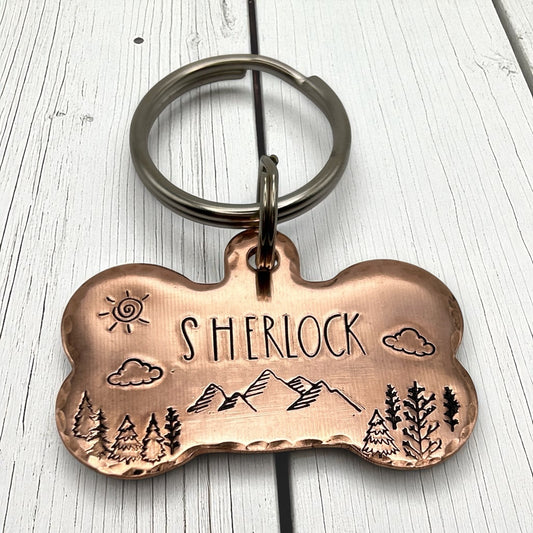 Médaille de Chien Personnalisée, Médaillon pour Chien Personnalisable, Médaille Os Chien