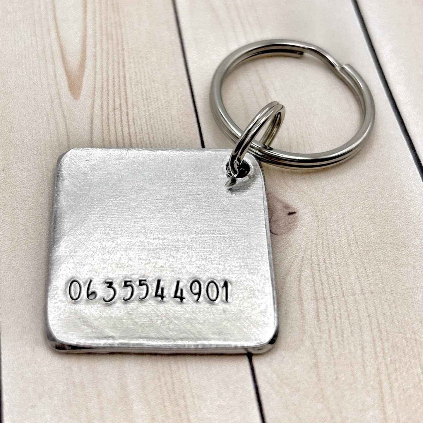 Personalized Dog Tag, Dog Tag with Wolf, Mountain and Forest