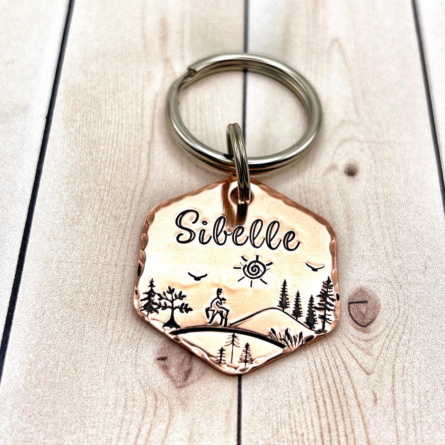 Dog Tag, Customizable Dog ID Tag, Copper Dog Tag