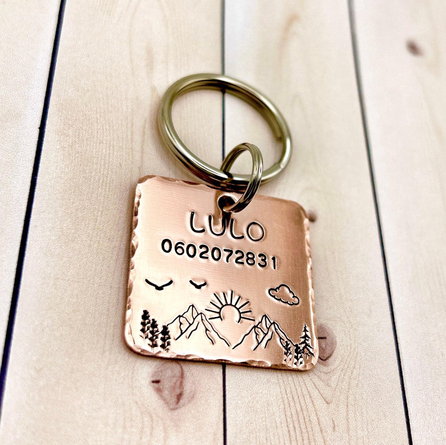 Personalized Dog Tag, Customizable Dog Tag, Copper Medallion