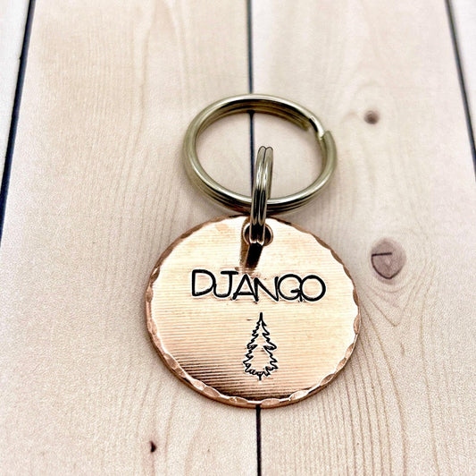 Dog ID Tag, Customizable ID Tag, Copper Dog Tag