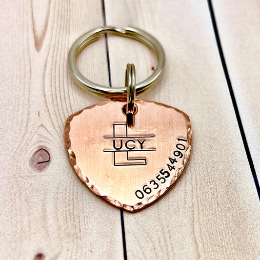 Personalized Dog Tag, Copper Dog Tag