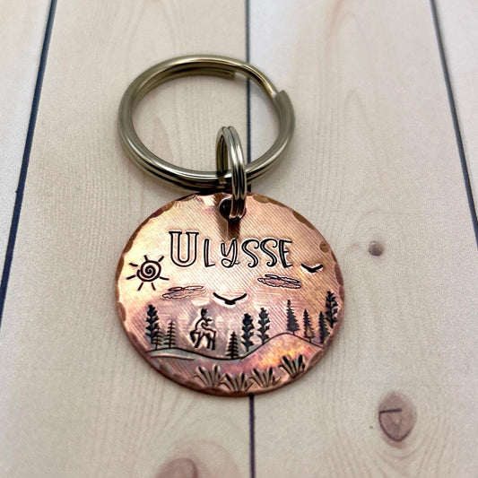 Copper Dog Tag, Custom Dog Tag, Personalized Dog Tag
