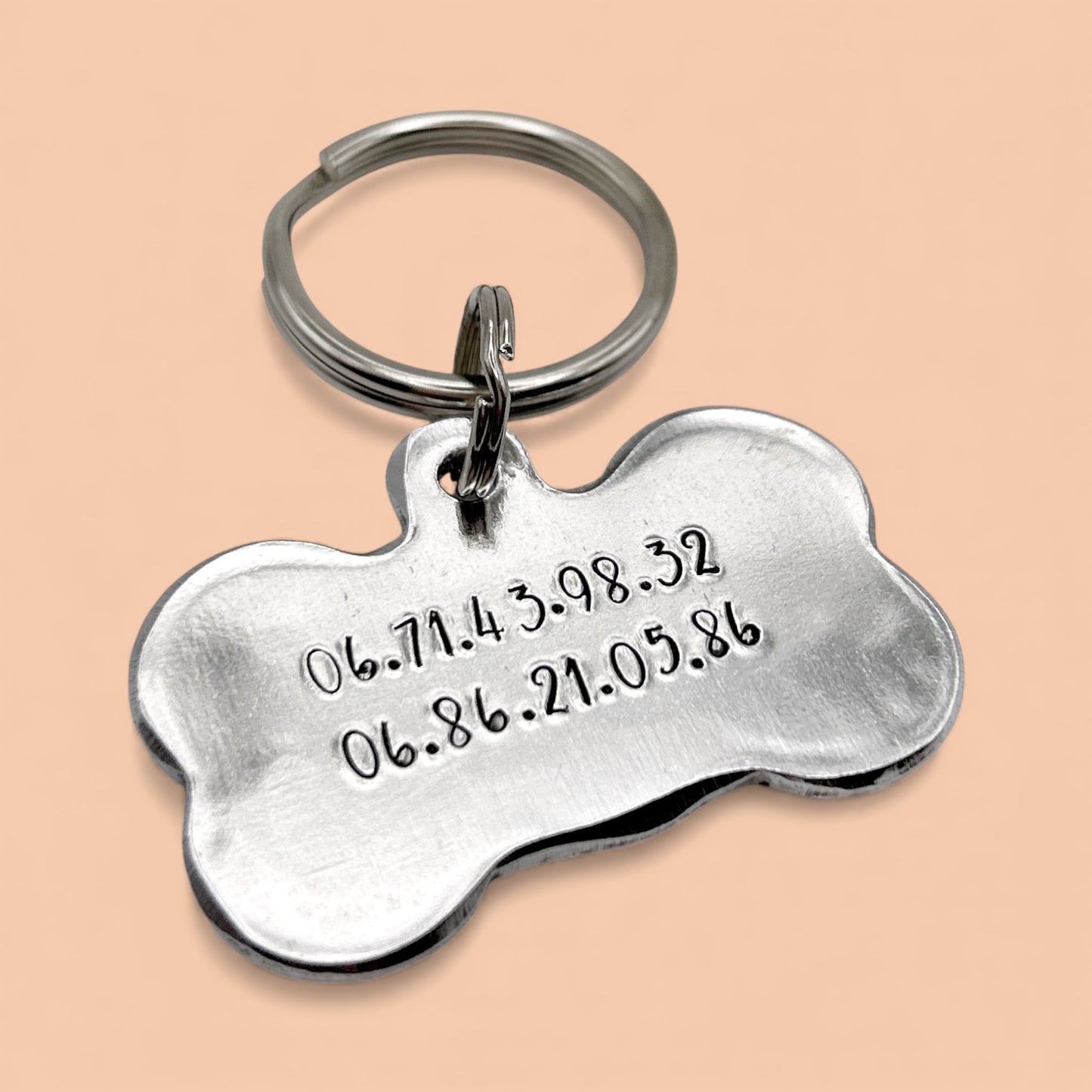 Médaille de Chien Personnalisée, Médaillon pour Chien Personnalisable, Médaille Os Chien